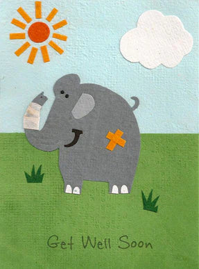 GP - Card - Get well Elephant