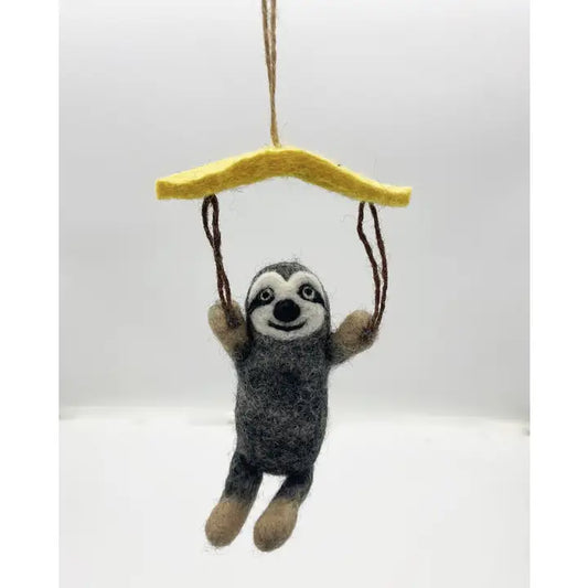 Ornament - Felt - Para Sloth