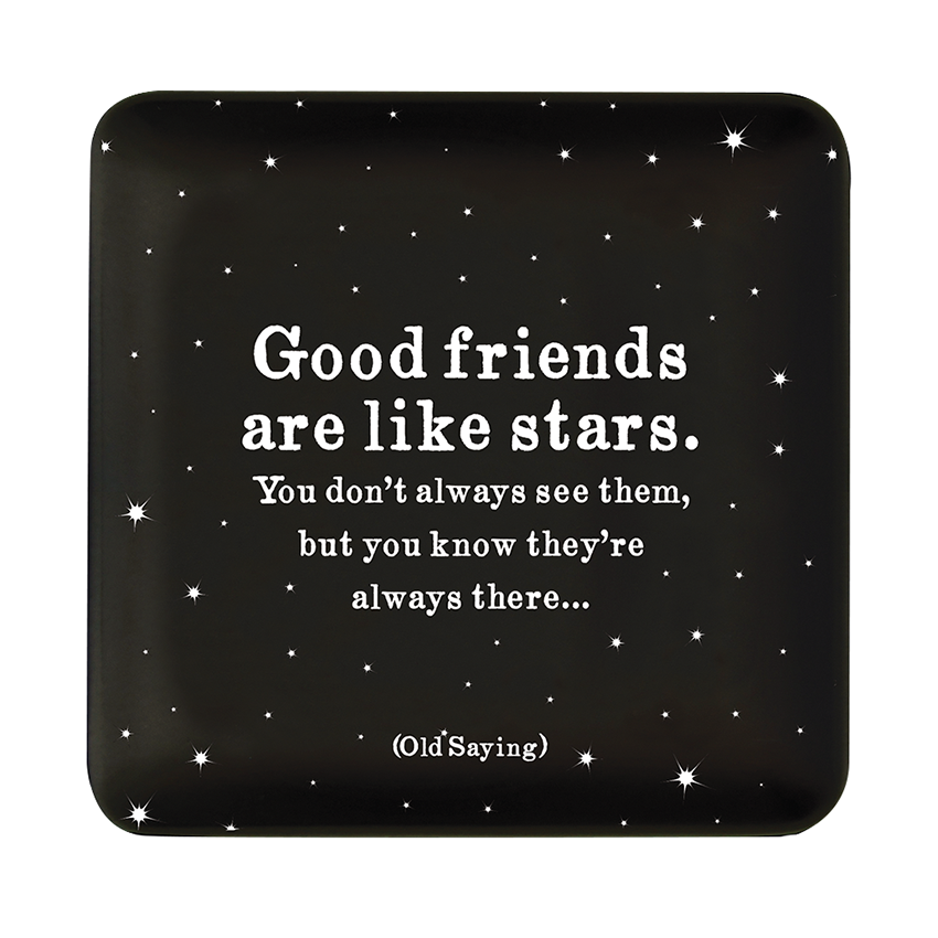 Trinket Dish - Good Friends Stars (Old Saying)