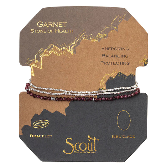 Scout - Bracelet/Necklace - Delicate Stone Wrap