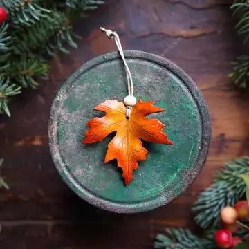 Ornament - Wooden Fall Leaf