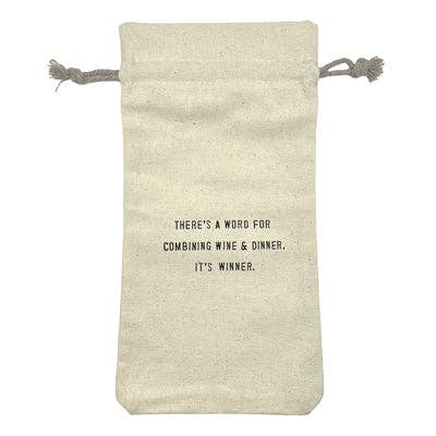 There's A Word (It's Winner) Wine Bag