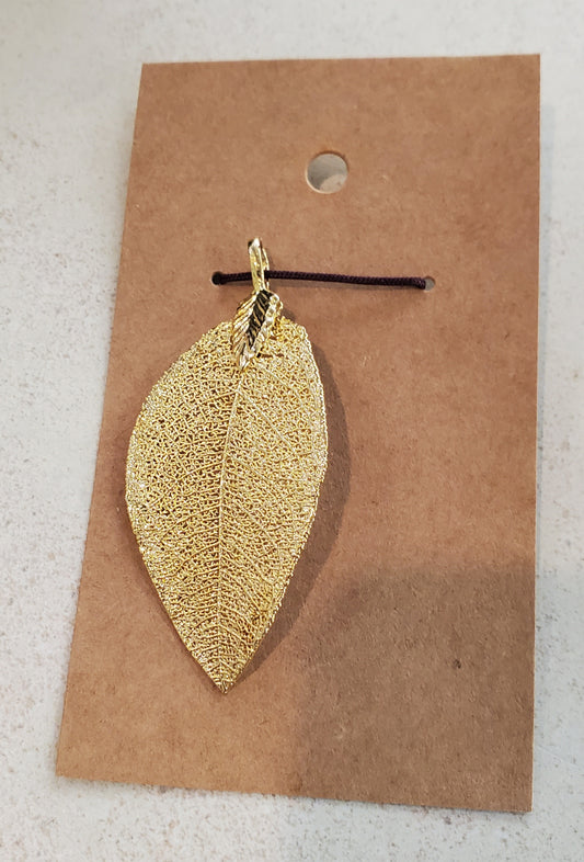 Bonita - Gold Leaf Pendant