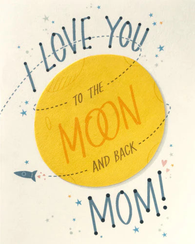 Card - Moon and Back Mom