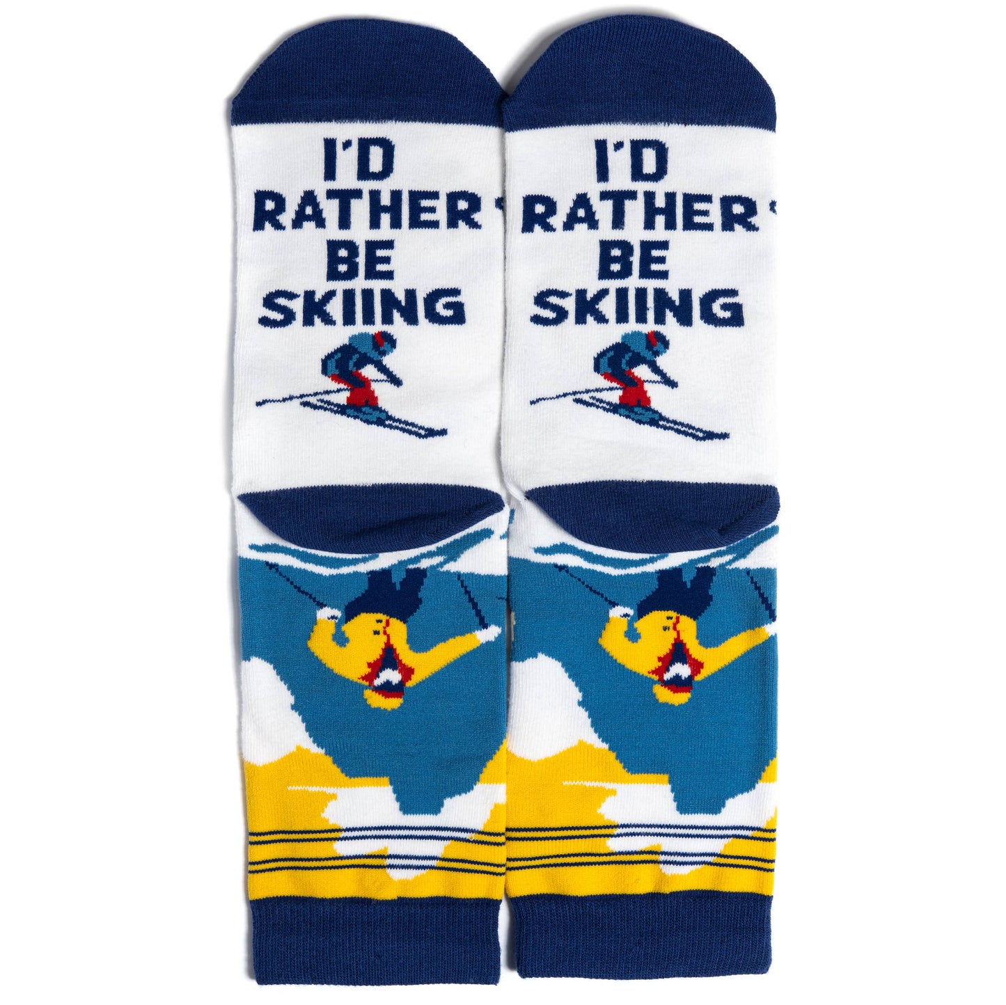 Lavley - I'd Rather Be Skiing Socks (CO Edition)