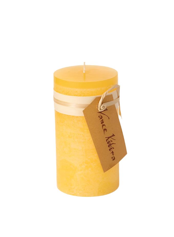 Pale Yellow 3x6 Timber Candle