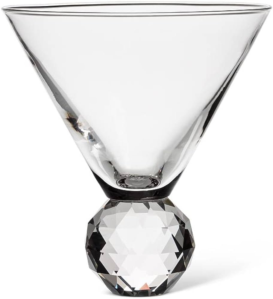 Martini Glass - 5" Diamond Ball