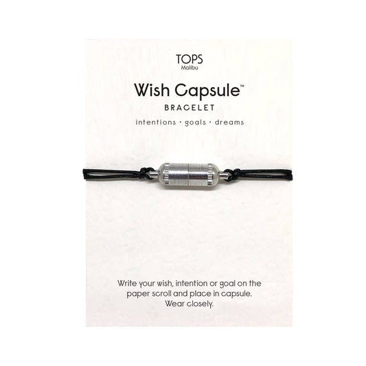 TM - Silver Wish Capsule Bracelet w/ Scrolls