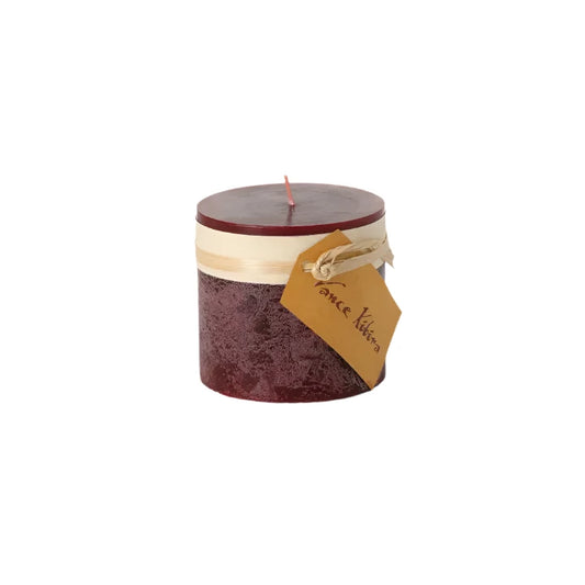 Wine 3x3 Timber Candle