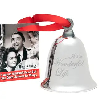 Bell - It's A Wonderful Life with Red Velor Sack