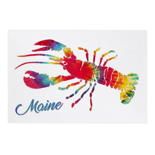 Postcard - Maine - Lobster, Tie Dye