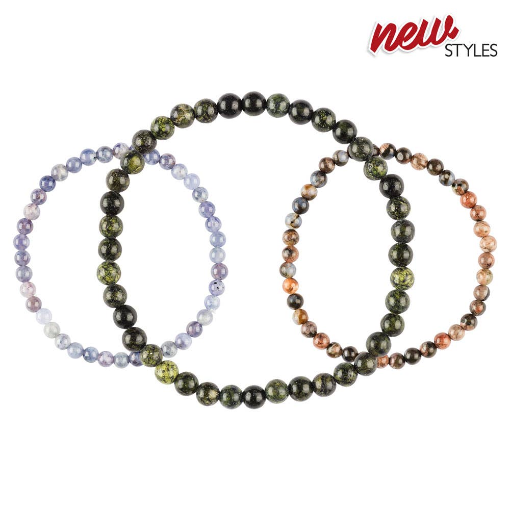 4mm Crystal Gemstone Bracelets