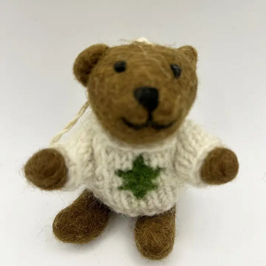 Ornament - Felt - Teddy Bear