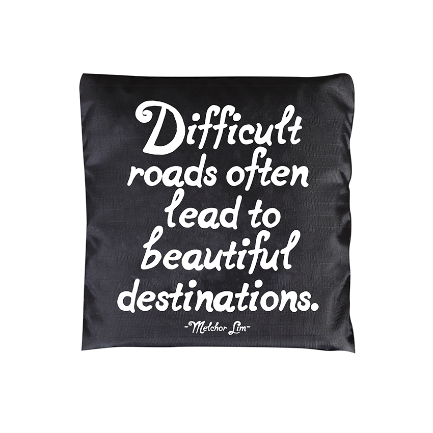 Quotable - Bag - Difficult Roads Lead (Melchor Lim)