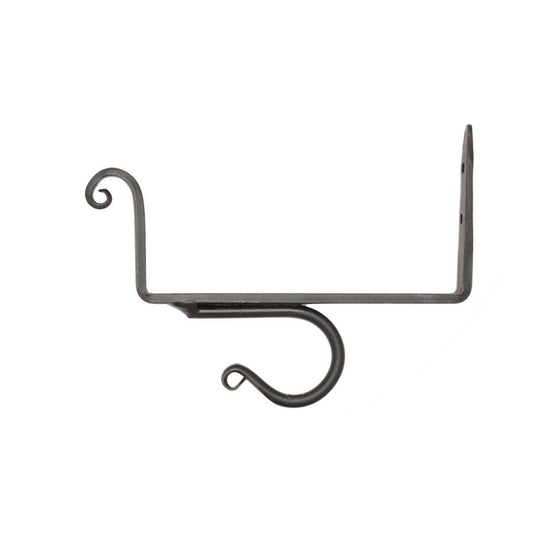 Wrought Iron  - Shelf Curtain Brackets Set of 2 - 6"