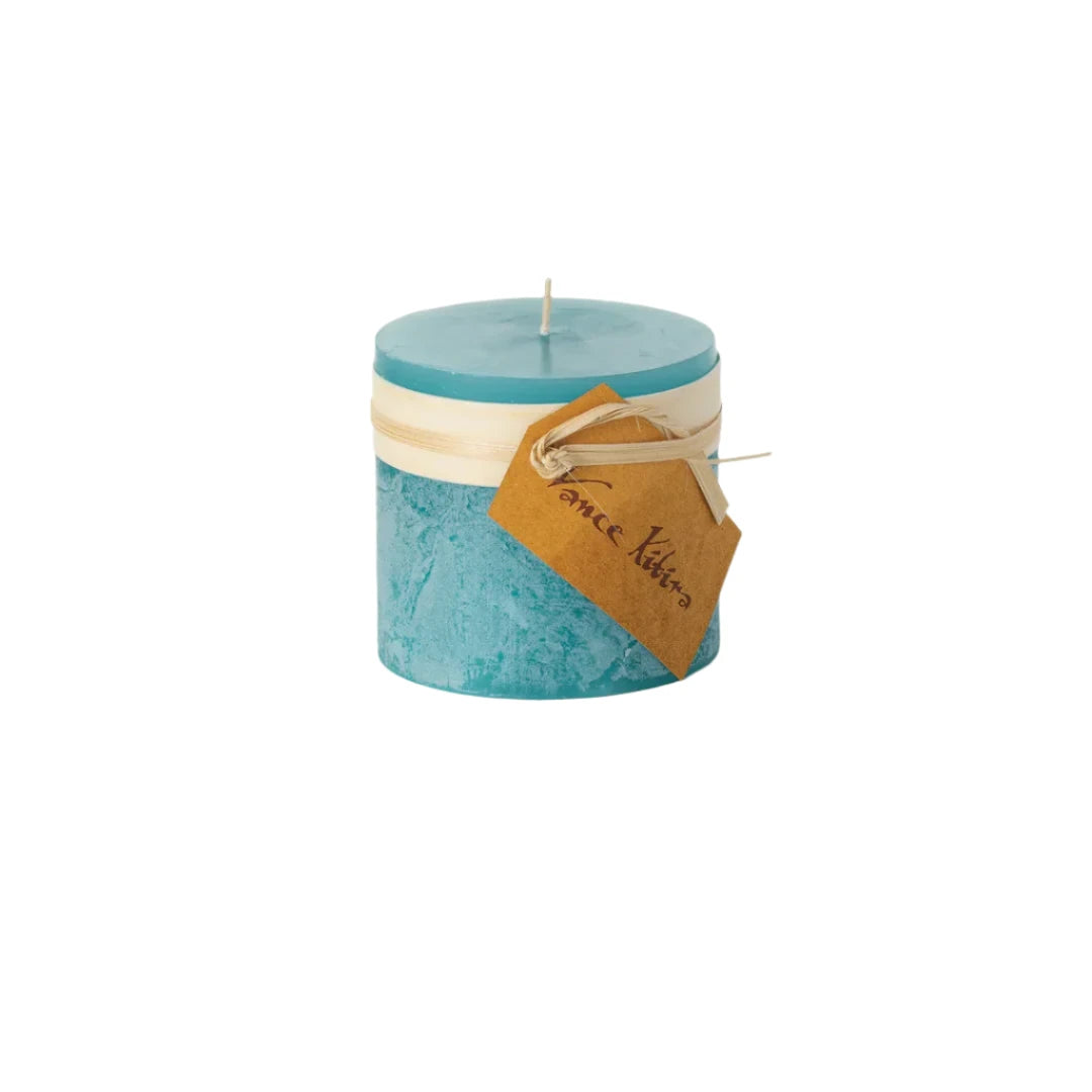 Sea Glass 3x3 Timber Candle