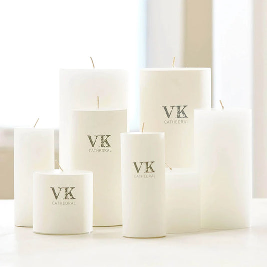 Vance Kitira - 3x6 - Cathedral Candle - White