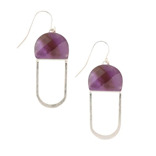Scout - Earrings - Modern Stone Chandelier