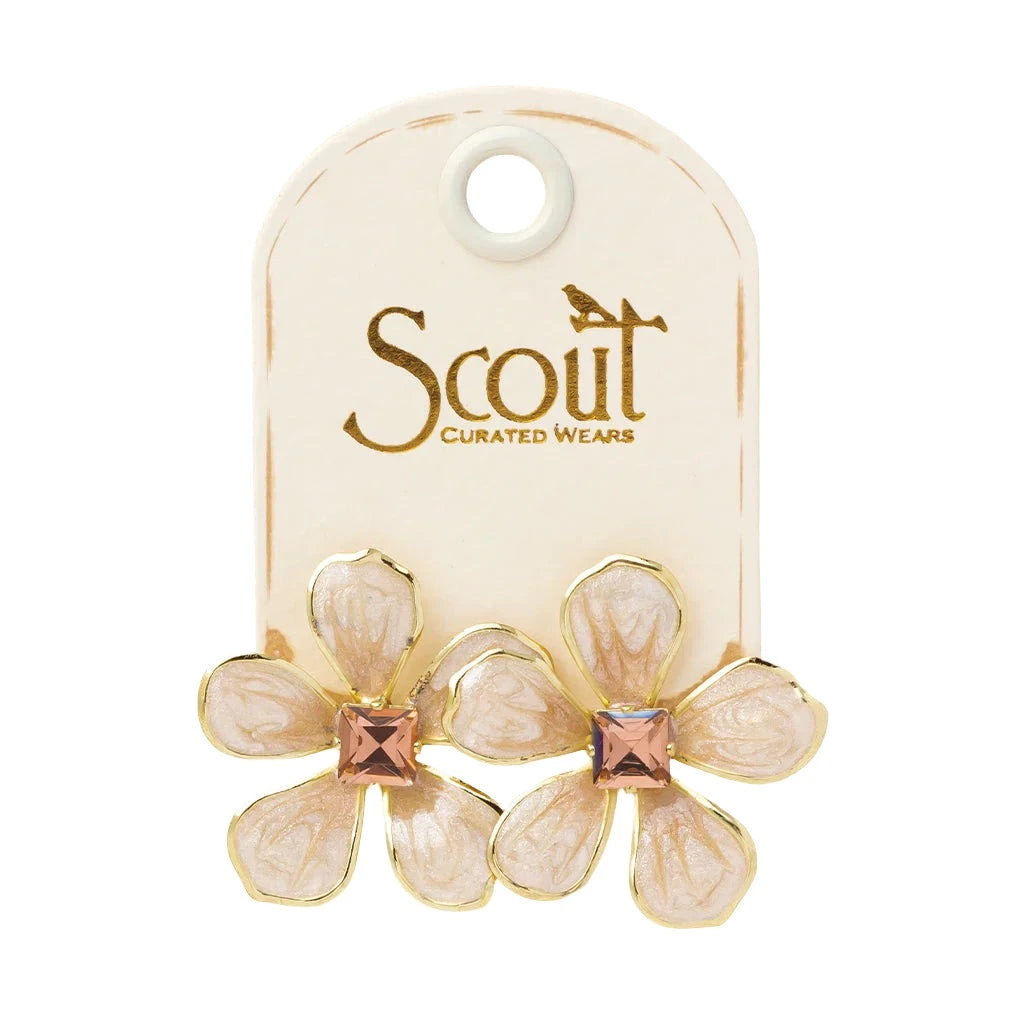 Scout - Earrings - Sparkle Shine Enamel Flower