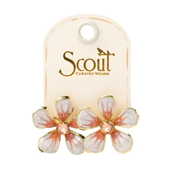 Scout - Earrings - Sparkle Shine Enamel Flower
