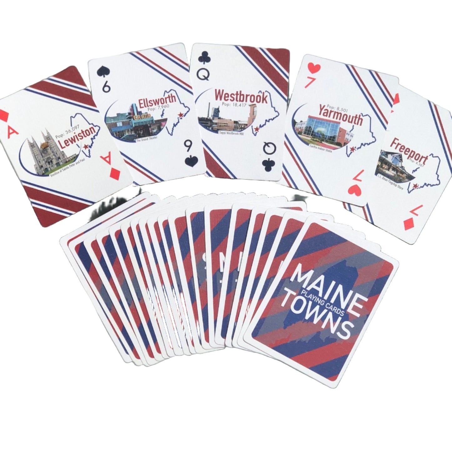 Playing Cards - Maine Towns