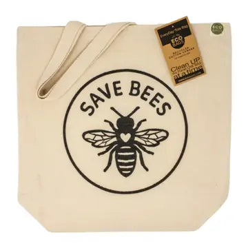 Sister Bees - Recycled cotton canvas eco bag