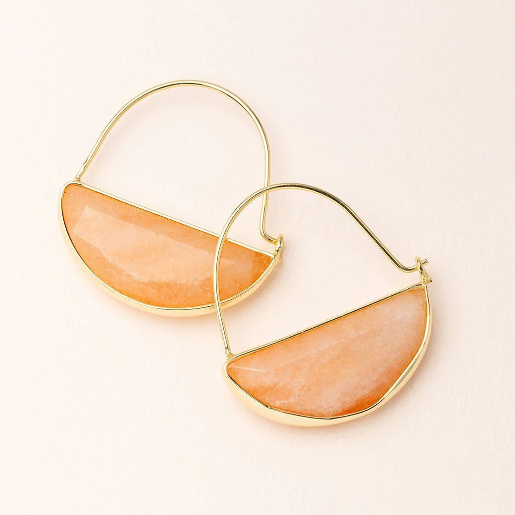 Scout - Earrings - Stone Prism Hoops