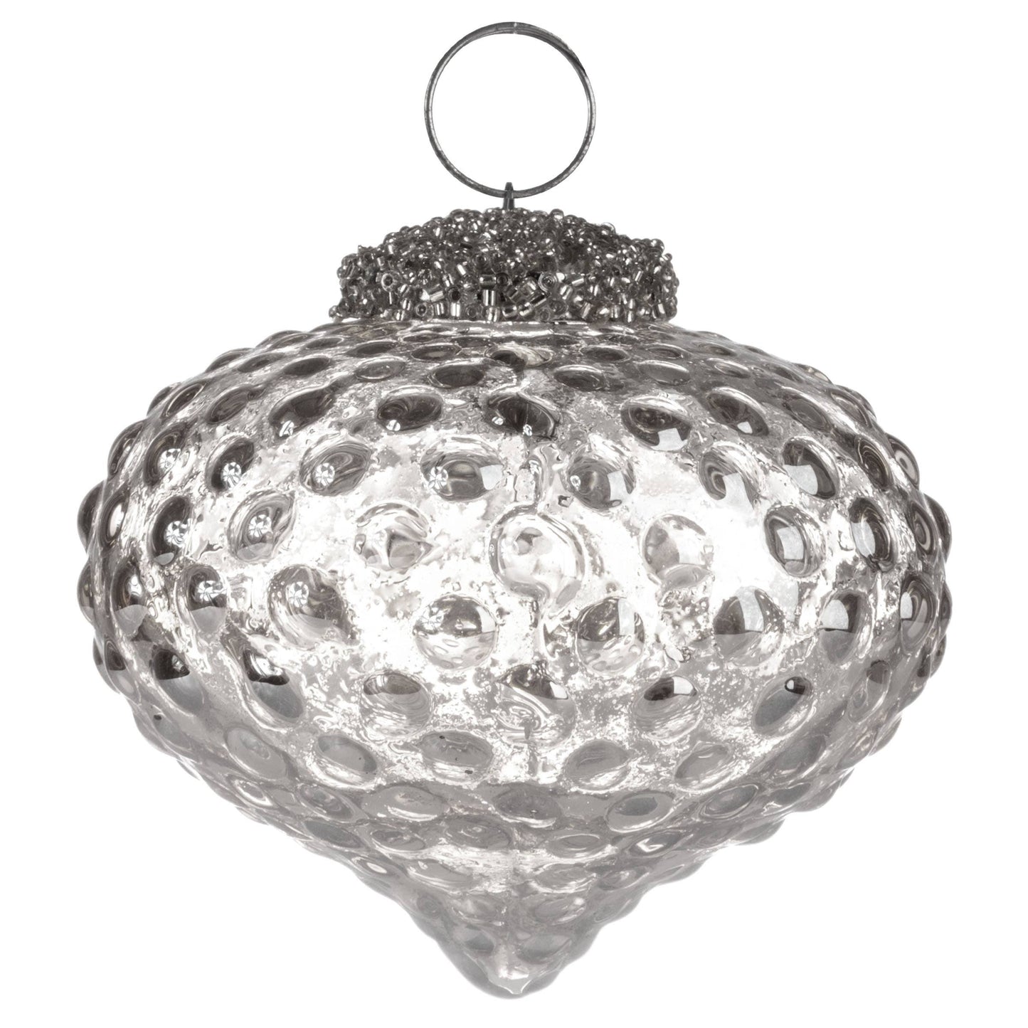 Ornament - Glass - Hobnail Drop