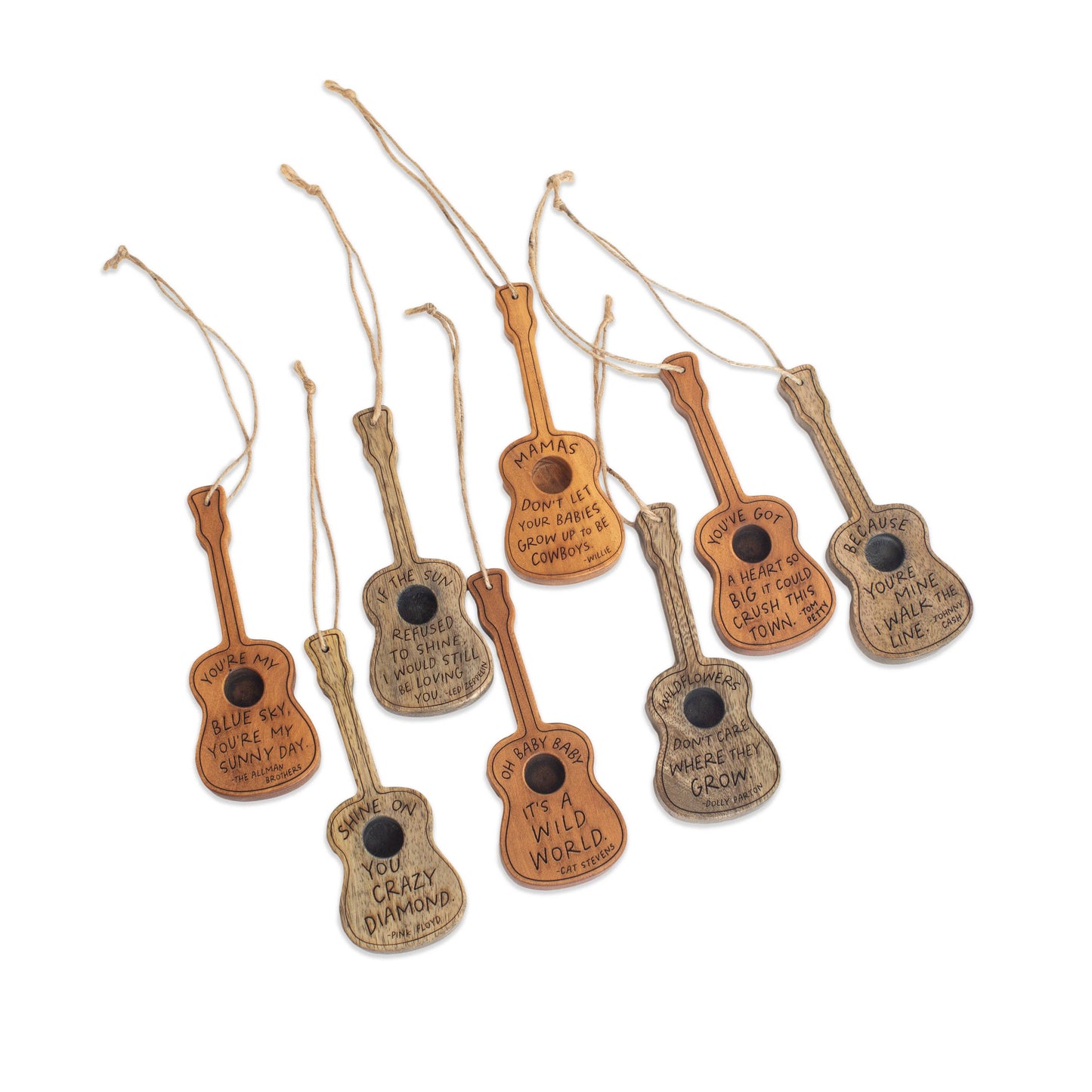 2nd Edition Wooden Guitars - Assorted Set of 24