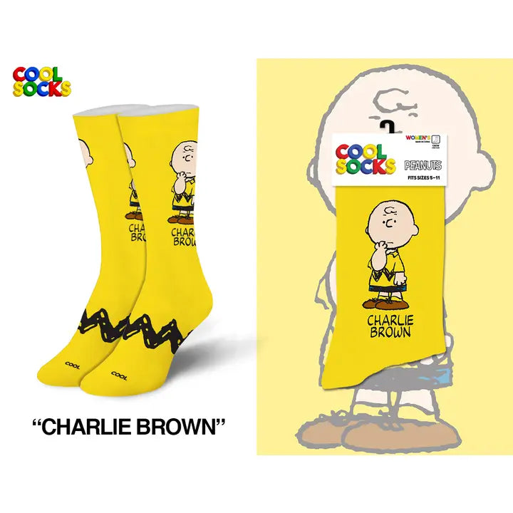 Cool Socks - Peanuts - Charlie Brown Womens