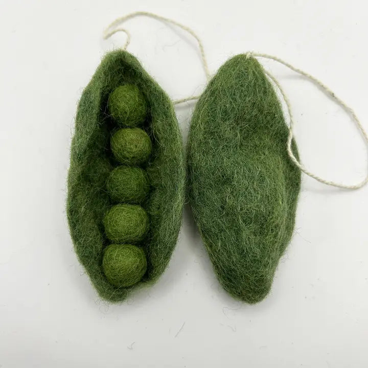 Ornament - Felt - Peas in Pod