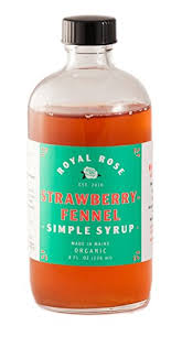 Royal Rose Syrup - 8 oz. - Strawberry Fennel