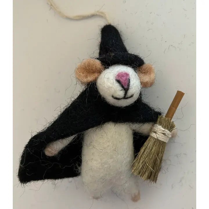 Ornament - Felt - Witch Mouse