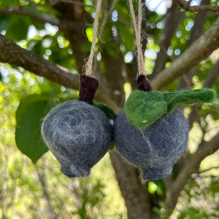 Ornament - Felt - Blueberry