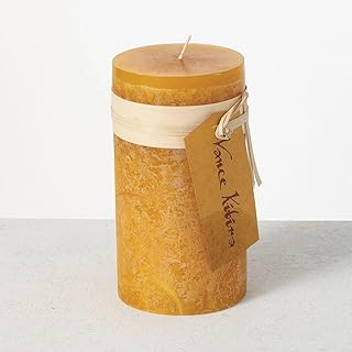 Vance Kitira - "Ritz" Gold - 3x6 Timber Pillar Candle