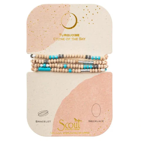 Scout - Necklace/Bracelet - Stone & Metal Wrap