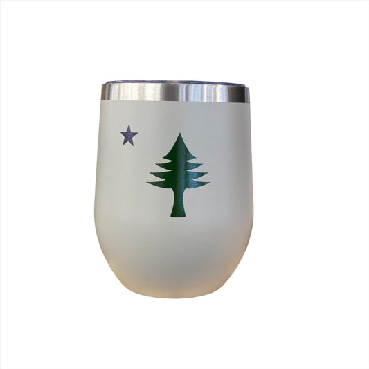 Wine Tumbler - Old Maine Flag