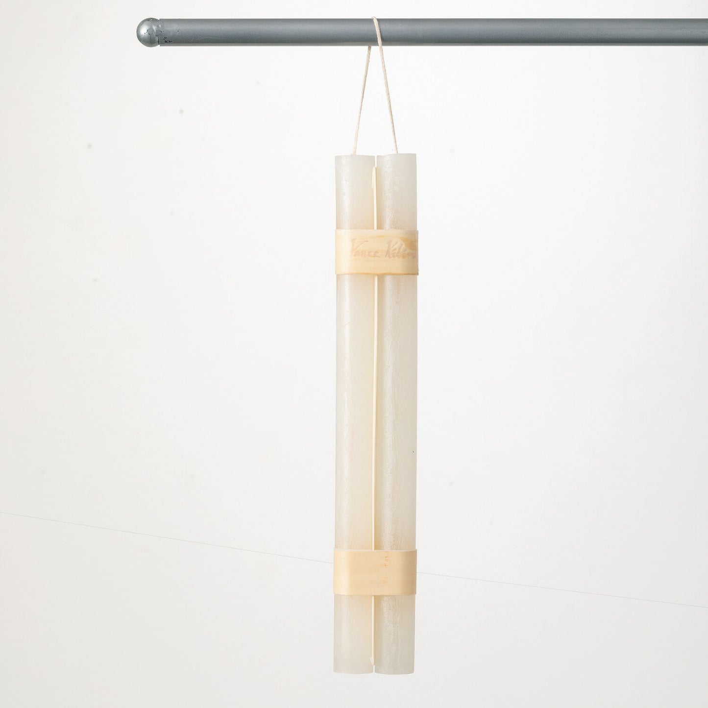 Vance Kitira - 12" Timber Candle - Taper Hanging Pair - White
