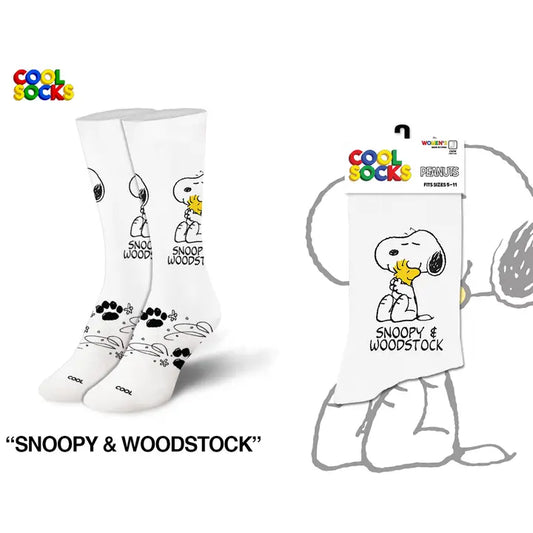 Cool Socks - Peanuts - Snoopy & Woodstock