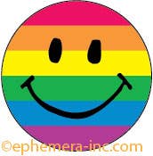Ephemera Button-Pride Smile Face