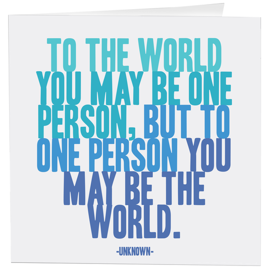 Quotable - Cards - D110- To The World - Love - (Unknown)