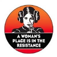 Ephemera - Button-A woman's place is in the resistance