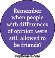 Pin Button: Remember when people with differences
