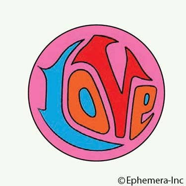 Ephemera Button-Love